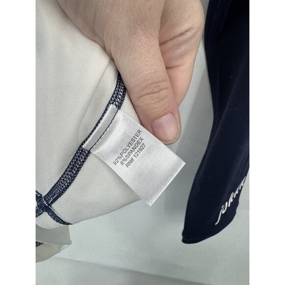 Johnnie O Zuma Swim Top Boys 14 White Blue Surf Ocean Pool Beach Vacation - Picture 5 of 9